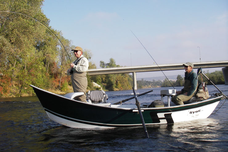 We fish the Lower Feather River from drift boats