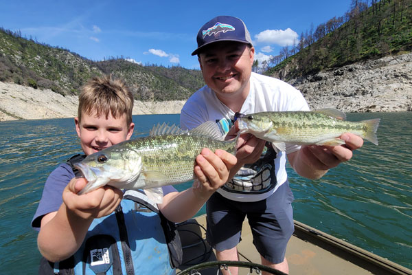 A pair of spotted bass from Lake Oroville